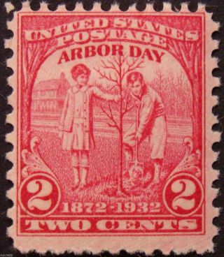 Stamp Us 2c Arbor Day,  (1932) Cat.  717 Nh/og photo
