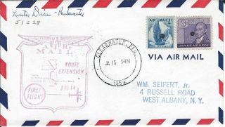 First Flight Cover Clearwater Fl Jan 15 1959 Aamc 51s28 photo