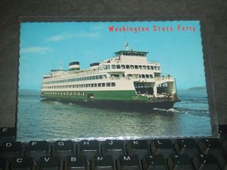 Mv Hyak Washington State Ferry Naval Cover Post Card photo