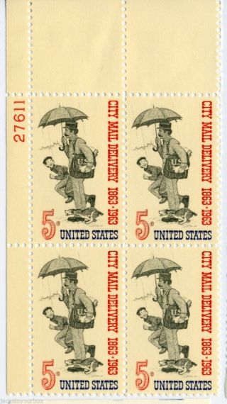 1238 Pb,  City Mail Delivery,  1863 - 1963,  5 Cent,  Buy 3+ Ships, photo