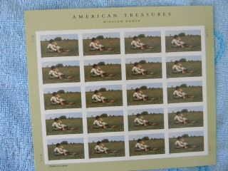 American Treasures Winslow Homer Stamp Sheet photo