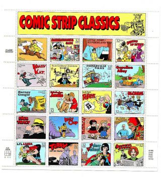 1995 Comic Strip Classics 20 X 32 Cents Us Postage, photo