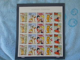 Sunday Funnies With Archie Stamp Sheet photo