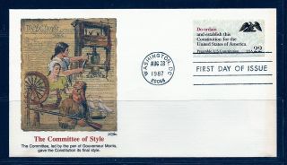 First Day Cover Constitution Preamble Booklet Stamp 22c 2359b Fleetwood 1987 photo