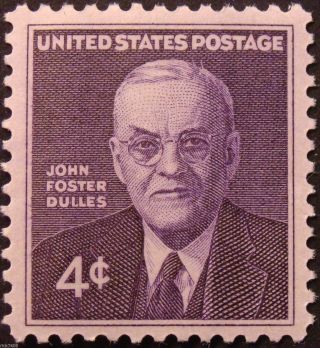 Stamp Us 4c John Foster Dulles,  Cat.  1172 Nh/og photo