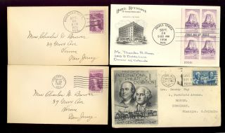 4 Us Fdc Cover First Day Devils Tower Wyoming Hotel Keystone Boulder City U25 photo