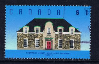 Canada 1181iv (3) 1992 $1.  00 Runnymede Library Toronto Ontario Cv$2.  00 photo