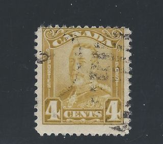 King George V Scroll 4 Cents Bistre 152 photo