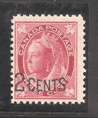 Canada Provisional Issue 2 On 3 Cents Carmine 87 F+nh photo