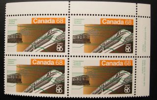 Canada 1093 Expo ' 86 68 Cent Top Right Plate Block - photo