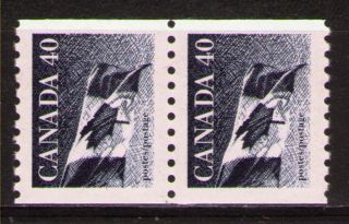 Canada 1990 Mi1211 1.  80 Mieu 1 Pair Definitive Issue - Flag photo
