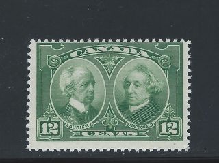 Historical Issue 12 Cents Laurier & Mcdonald 147 Mh photo