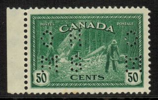 Canada O272 1946 50¢ Lumbering,  Vlh F/vf Cv$35.  00 photo
