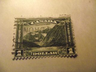 Canada Stamp Mt.  Edith Cavell Scott177 A64 $1 Dk Ol Green Cv$27.  50 photo