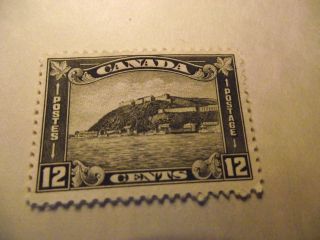 Canada Stamp The Citadel At Quebec 174 A61 12cents Gray Black Cv27.  50 photo