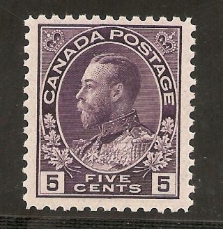King George V Admiral 5 Cents Violet 112 Nh photo
