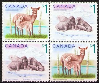 Canada 2005 Sc1688 - 89a Mi2299 - 300 9.  00 Mieu 1 Block Walrus&deer photo