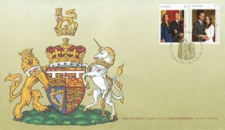 2011 - First Day Cover Commemorating The Wedding Of William And Catherine photo