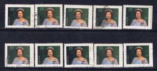 Canada 1167asi (2) 1990 39 Cent Green Queen Elizabeth Ii Booklet Singles 10 photo