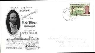 Sesquicentennial Of The Red River Settlement Fdc Rosecraft photo