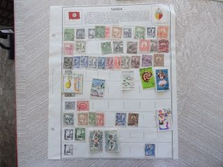 1888 - 1956 Tunisia 40 Different Stamp ' S photo
