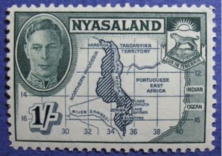 1945 Nyasaland 1s Scott 76 S.  G.  152  Cs08807 photo