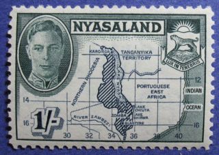 1945 Nyasaland 1s Scott 76 S.  G.  152  Cs08808 photo