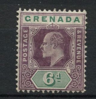 Grenada 1904 - 6 Sg 72,  6d Kevii Mh Chalk Paper A61838 photo