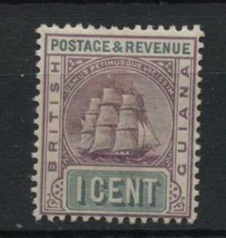 British Guiana 1889 Sg 193,  1c Dull Purple And Slate - Grey Mh A61763 photo