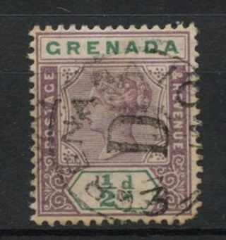 Grenada 1895 - 9 Sg 48,  1/2d Mauve & Green Qv A61833 photo