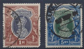 India 1937 Kgvi High Value Selection A 002 photo