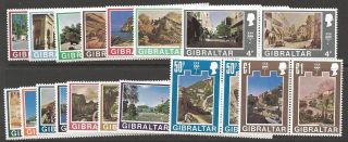 Gibraltar Sg255/86 1971 Views Decimal Currency photo