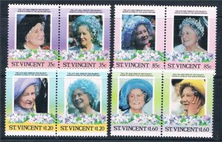 St Vincent 1985 Life & Times Queen Mother Sg910/7 photo