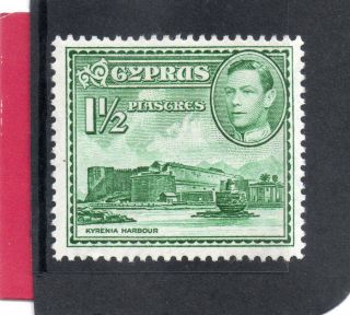 Cyprus G V1 1951 1.  1/2pi Green Sg 155ab H. photo