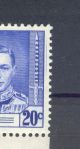 Mautitius 20c Blue Sg 251 Kgvi 1937 Coronation Lesser Plate Faults Mm British Colonies & Territories photo 2