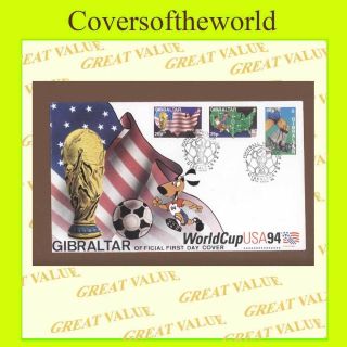 Gibraltar 1994 World Cup Football,  Usa,  First Day Cover photo