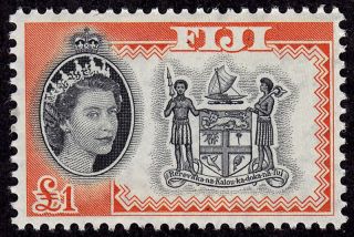 Fiji Scott 189 Stamp - Never Hinged - 1964 One Pound Fiji Stamp photo