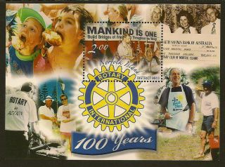 Norfolk Island :2005 Rotary International M/sheet Sg Ms904 Unmounted photo