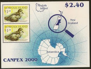 Norfolk Island :2000 Canpex 2000 M/sheet Sg Ms738 Unmounted photo
