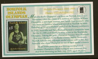 Norfolk Island :2000 Olymphilex 2000 M/sheet Sg Ms737 Unmounted photo