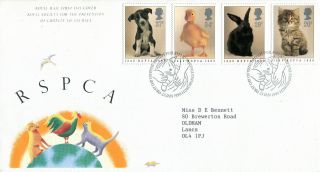23 January 1990 Rspca Royal Mail First Day Cover Bureau Shs photo