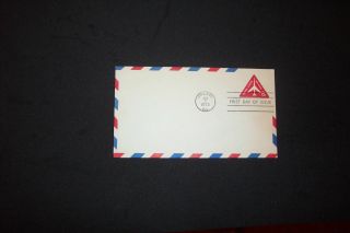 8c Embossed Jet Airliner A/m Envelope Fdc Scott Uc37 photo