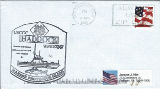 Uscgc Haddock (wpb 87347) Cover P/m 13 Aug 2002 With Ships Crest photo