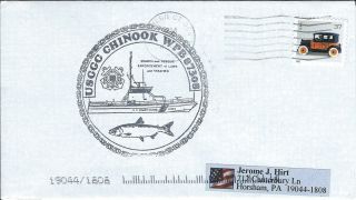 Uscgc Chinook (wpb 87308) Cover P/m March 2003 With Ships Crest photo