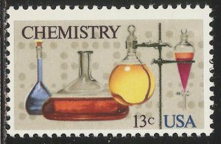1976 United States: Scott 1685 Chemistry,  Science,  Test Tubes (13 Cents) photo