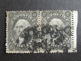 Early Us Stamp - Washington 12 Cents Grey Black 1851 - (scotts 17) photo