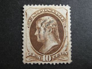 Early Us Stamp - Jefferson 10 Cents Brown 1870 - - (scotts 139) photo
