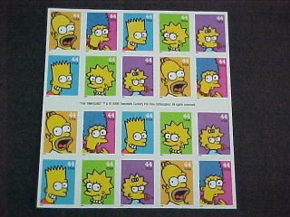 Scott 4403b Simpsons [ Lisa 4402 ] Bk [20] S11111 Lisa Cover photo