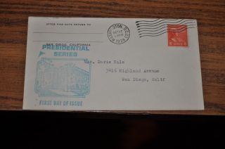 October 17,  1938 First Day Cover Of John Quincy Adams.  06 Stamp photo