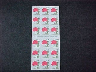 Scott 2490a Red Rose Booklet [18] P S111 photo
